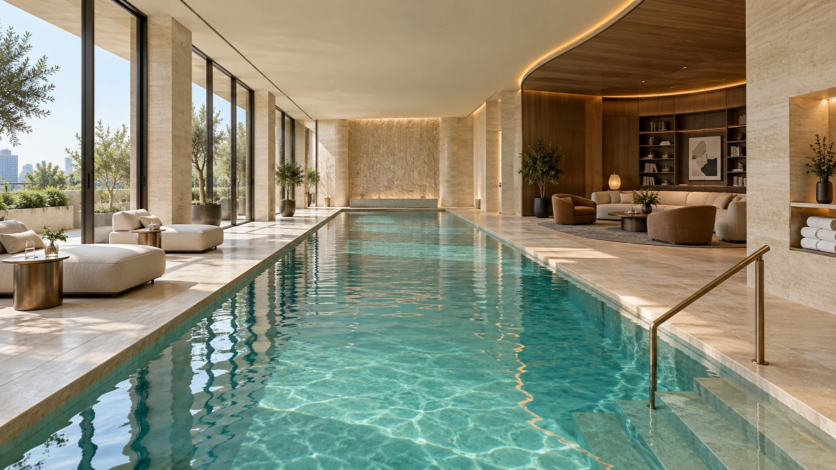 Courtyard Quarter — Pool and community lounge