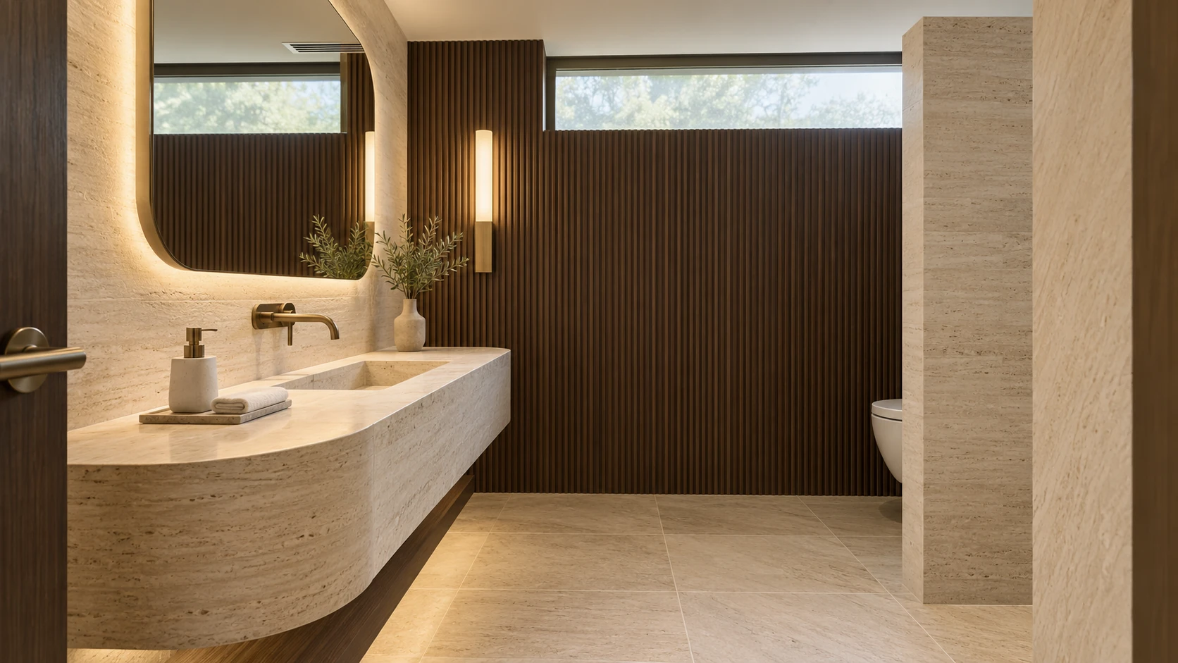 Courtyard Quarter — Lobby powder room